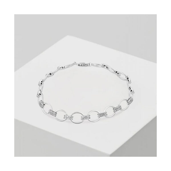 Bracelet or blanc et diamants – Image 3