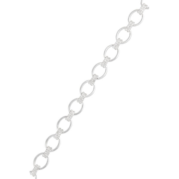 Bracelet or blanc et diamants – Image 4